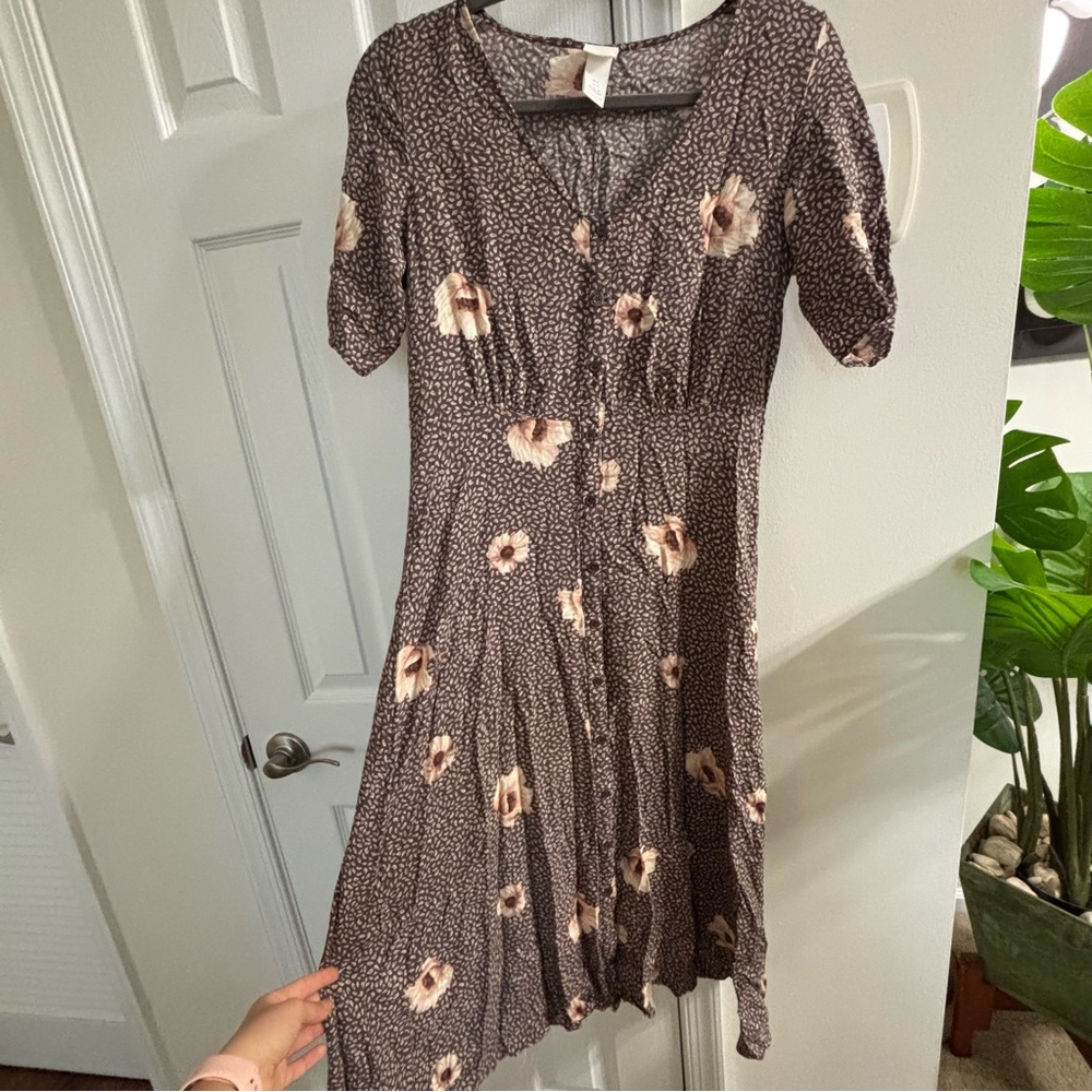 H&M Floral Midi Dress